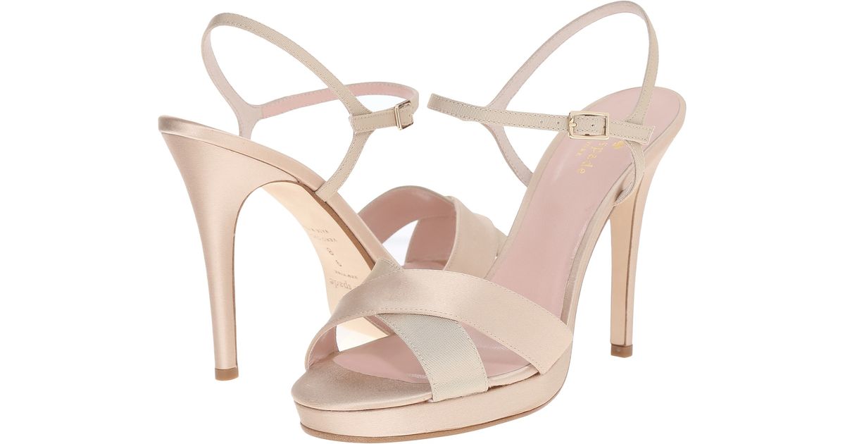 Women's Kate Spade New York Rosemarie Sandals (Champagne Grosgra Women's Kate Spade New York Rosemarie Sandals (Champagne Grosgra